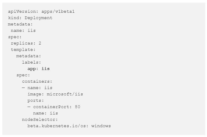 iisdeployment.yaml ' s content