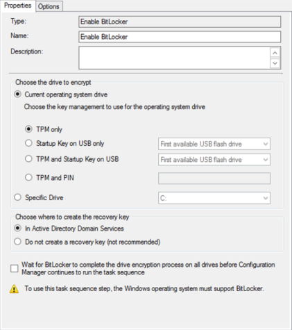 enable bitlocker