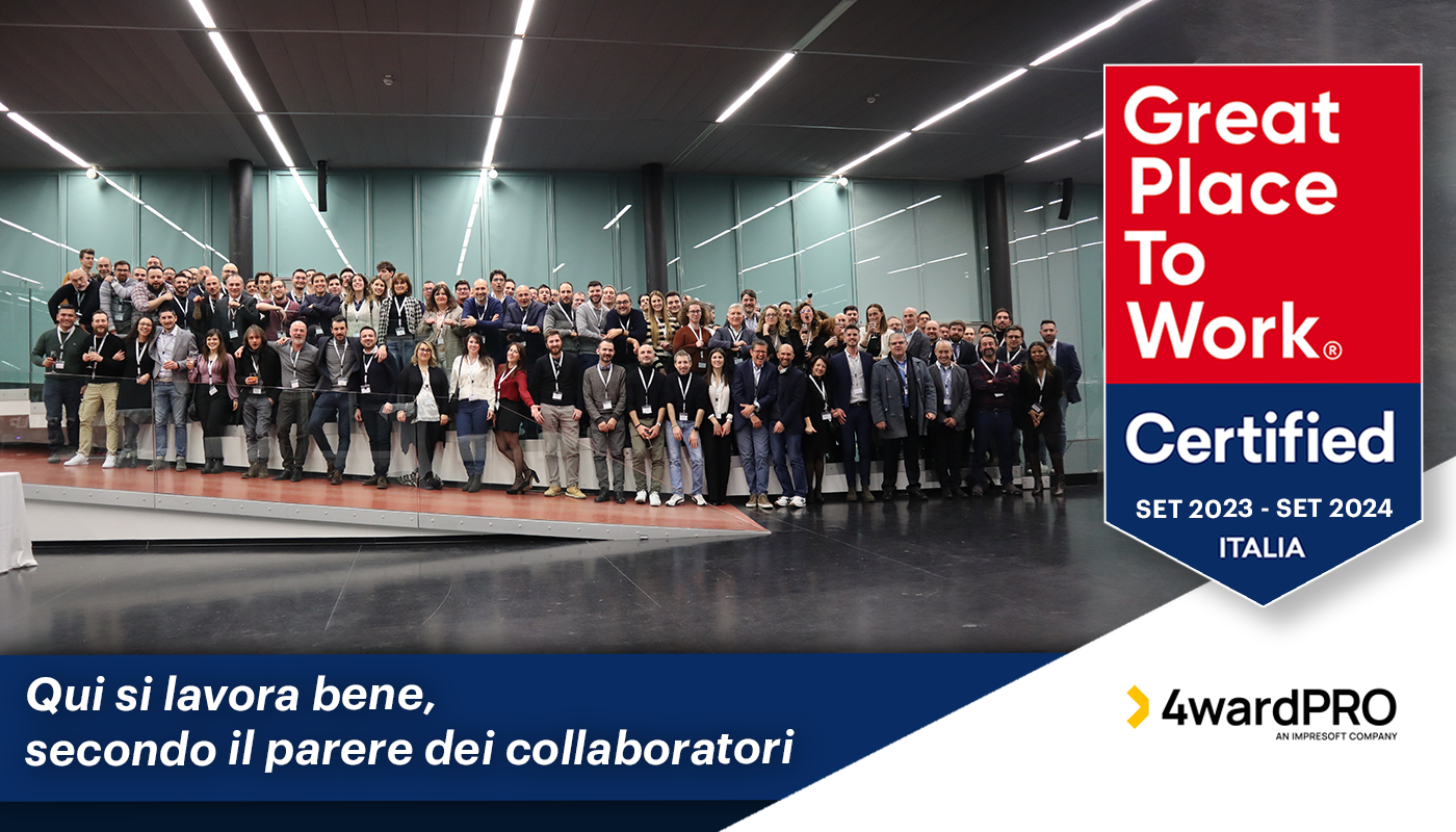 4wardPRO ottiene la Certificazione Great Place To Work® Italia – bis!